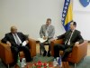 Predsjedavajući Doma naroda Safet Softić i član Grupe prijateljstva PSBiH za Afriku i zemlje Bliskog istoka Šemsudin Mehmedović razgovarali sa članovima Grupe prijateljstva Parlamenta Saudijske Arabije za BiH